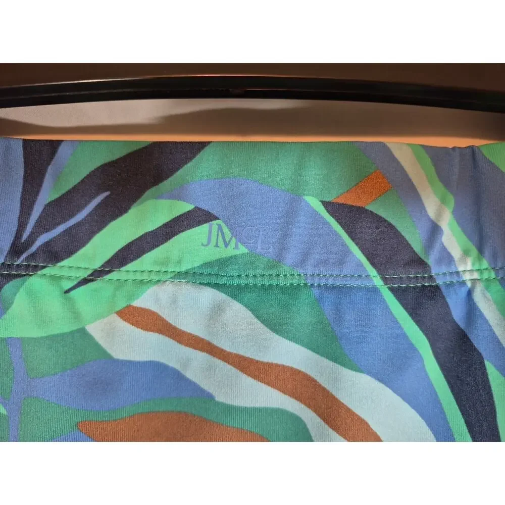 J. McLaughlin Green Blue Tropical Skort XS